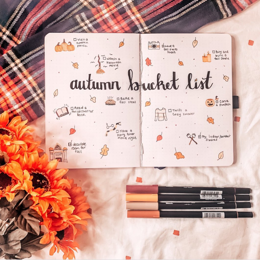 Fall bullet journal covers