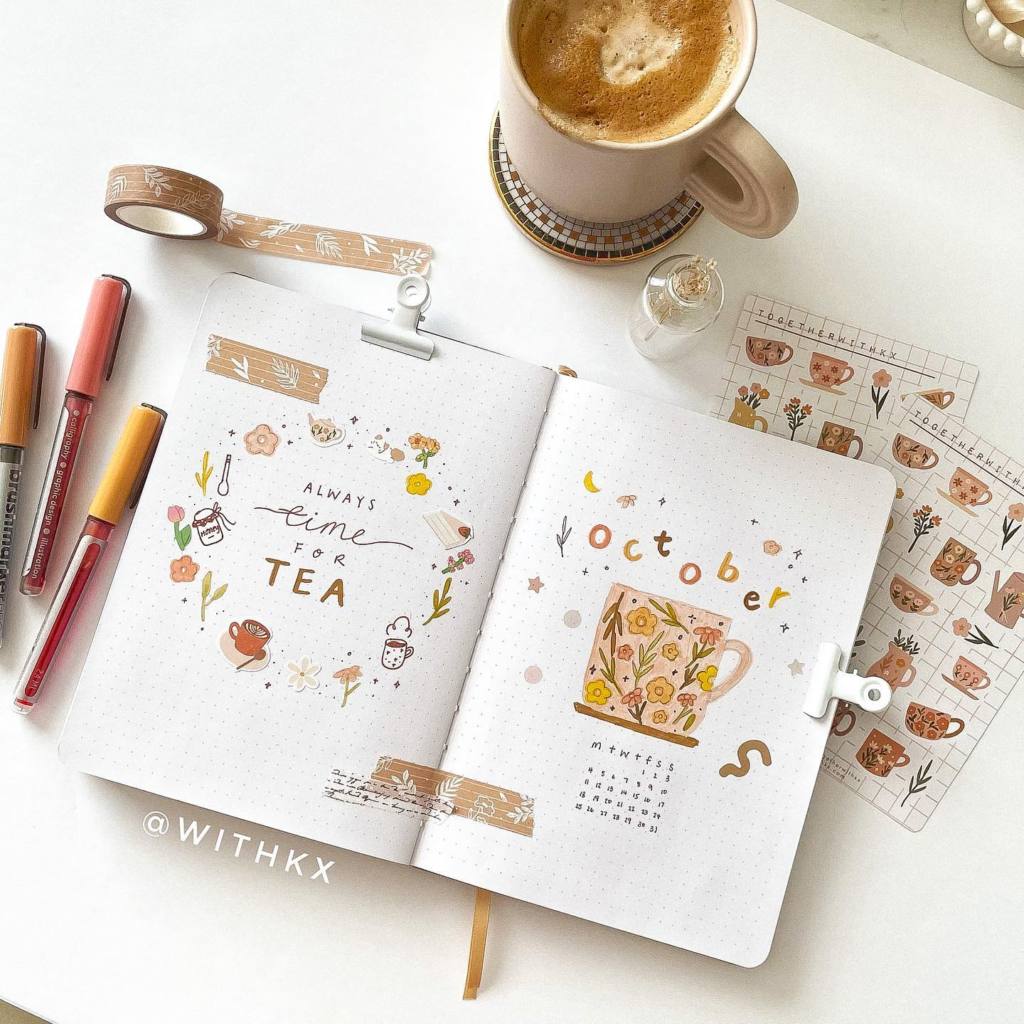 Fall theme bullet journal covers