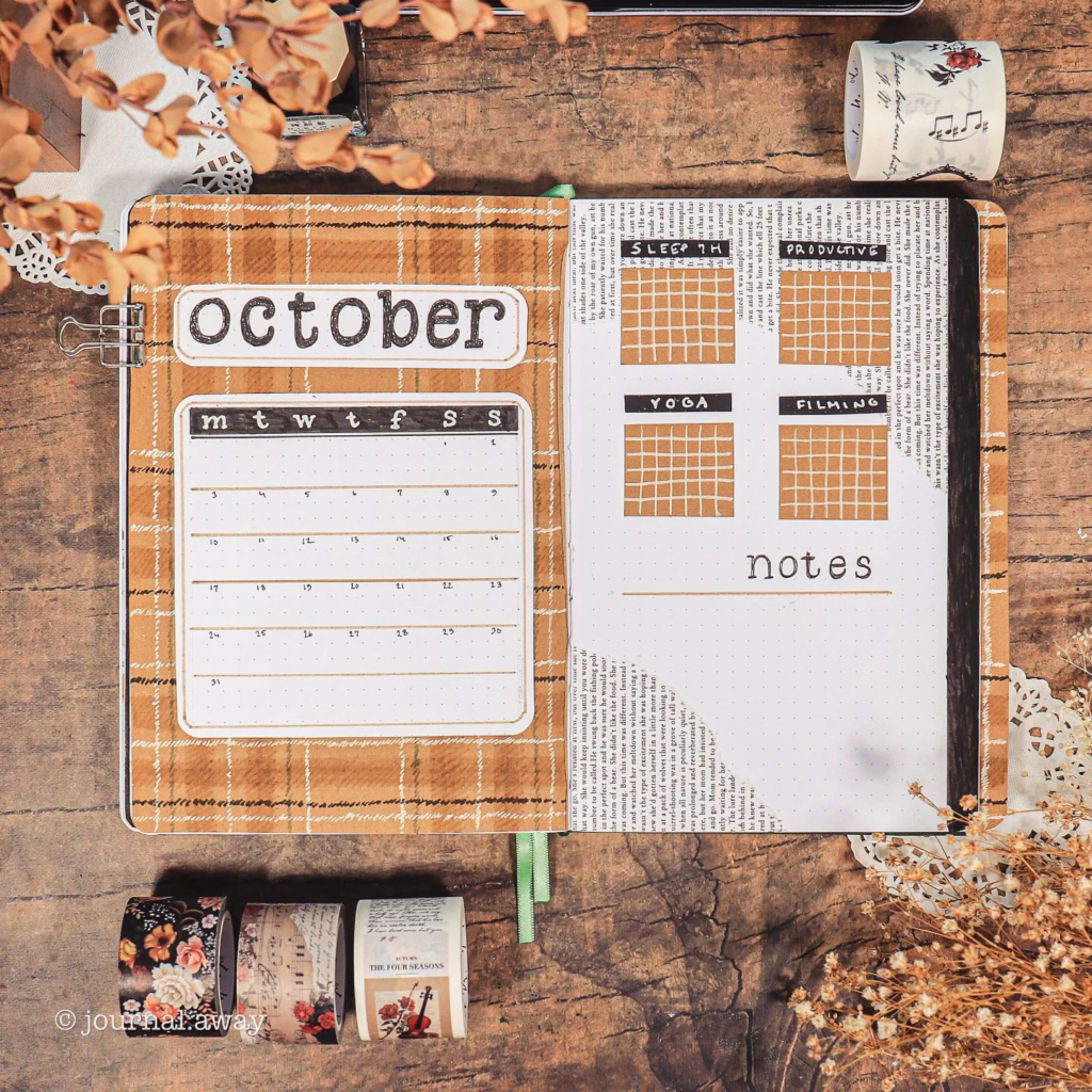 Fall bullet journal covers