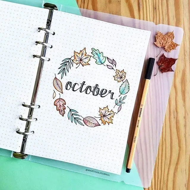 Fall bullet journal covers