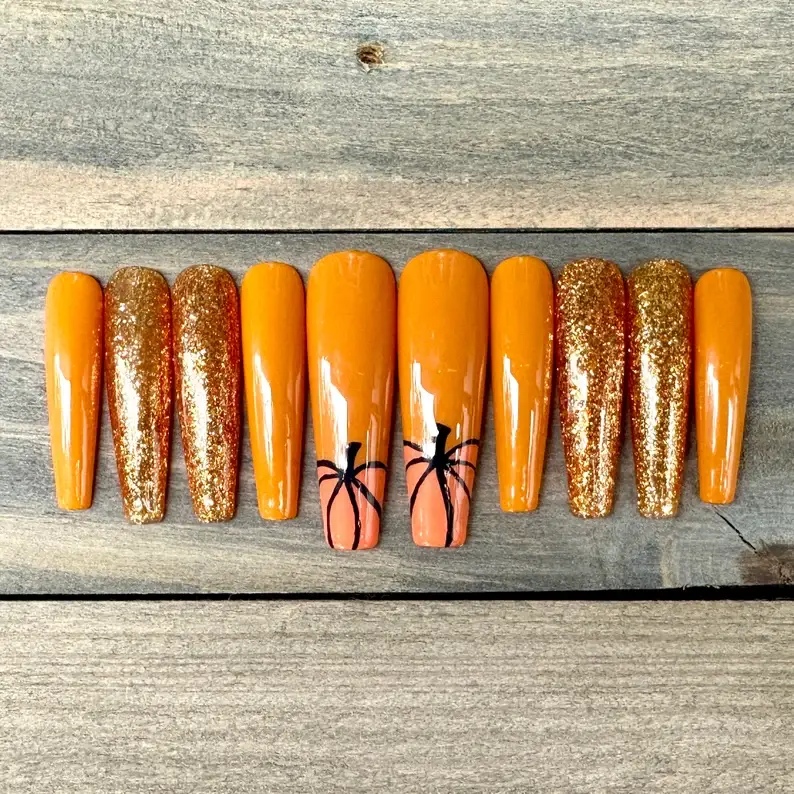 Pumpkin Nails