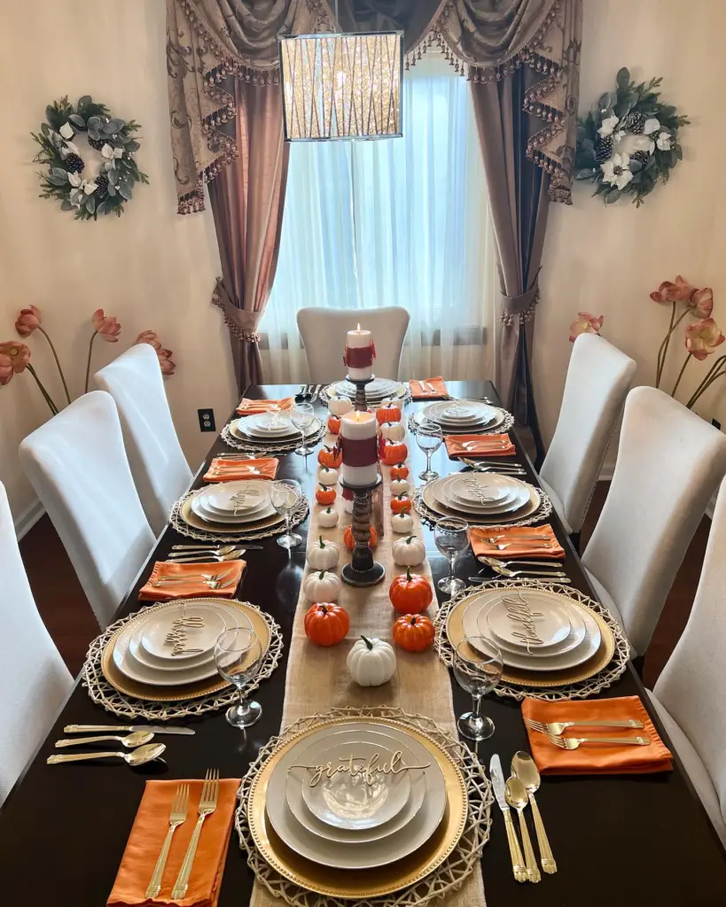 Thanksgiving table setting