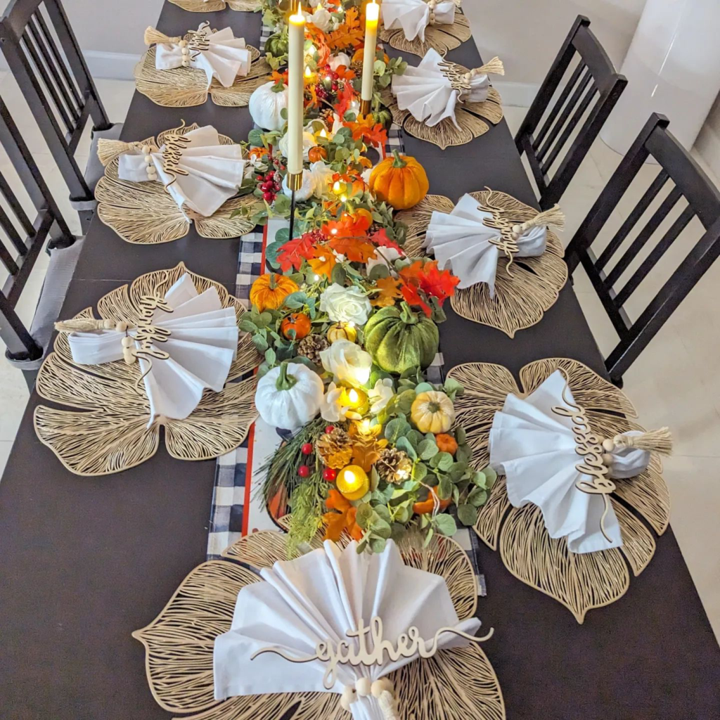 Thanksgiving table setting