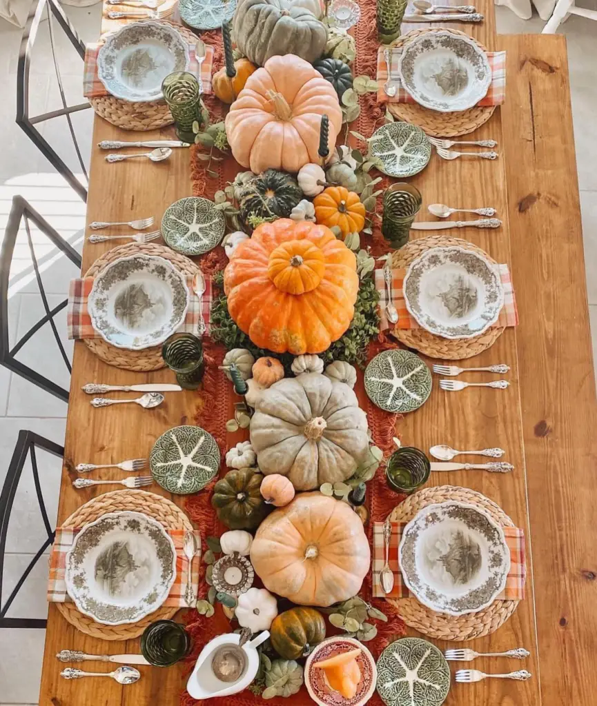 Thanksgiving table setting