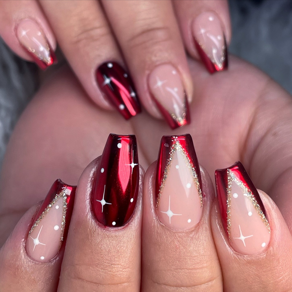 Short Christmas nail Designs