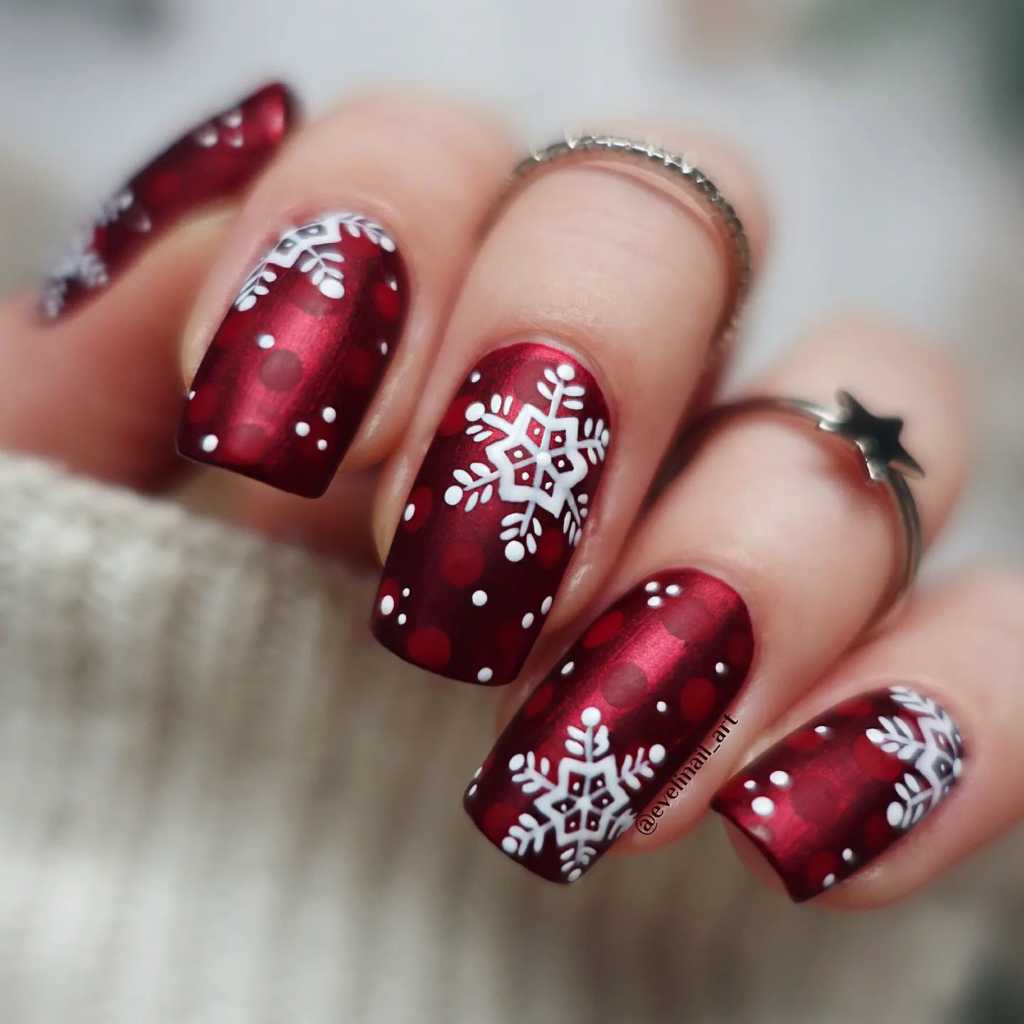 Short Christmas nail Designs