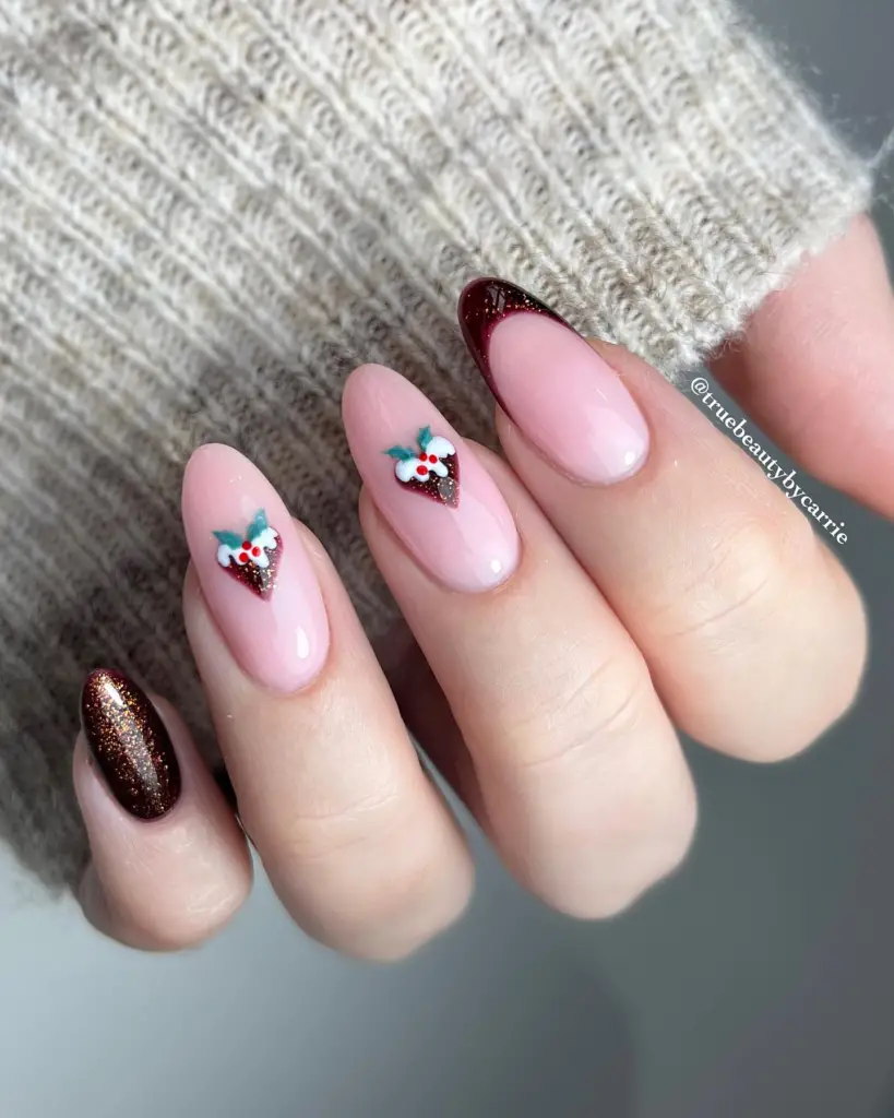 Short christmas nail designs