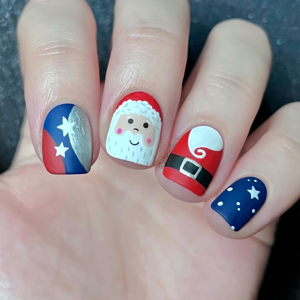 Short christmas nail designs