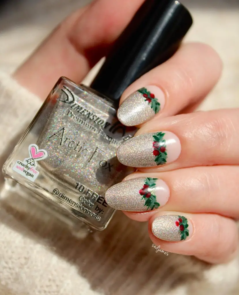 Short christmas nail designs