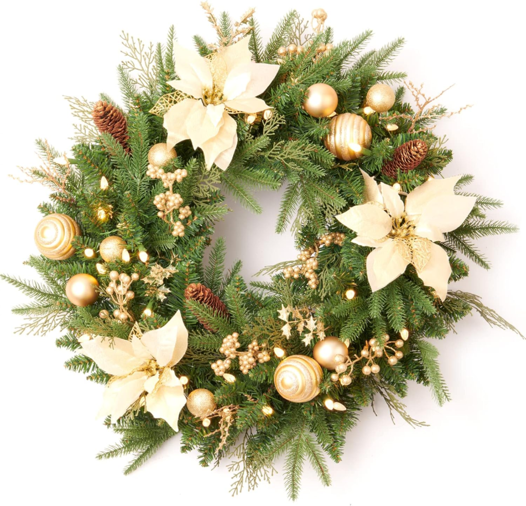 Christmas front door wreath