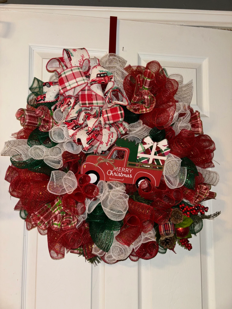 Christmas front door wreath